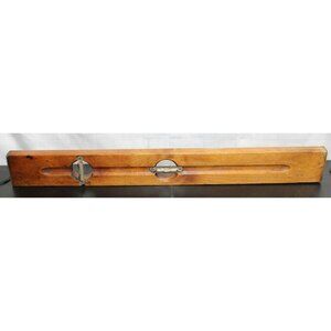 Vintage J. Wooden 28" Leveler Tool - Works!
